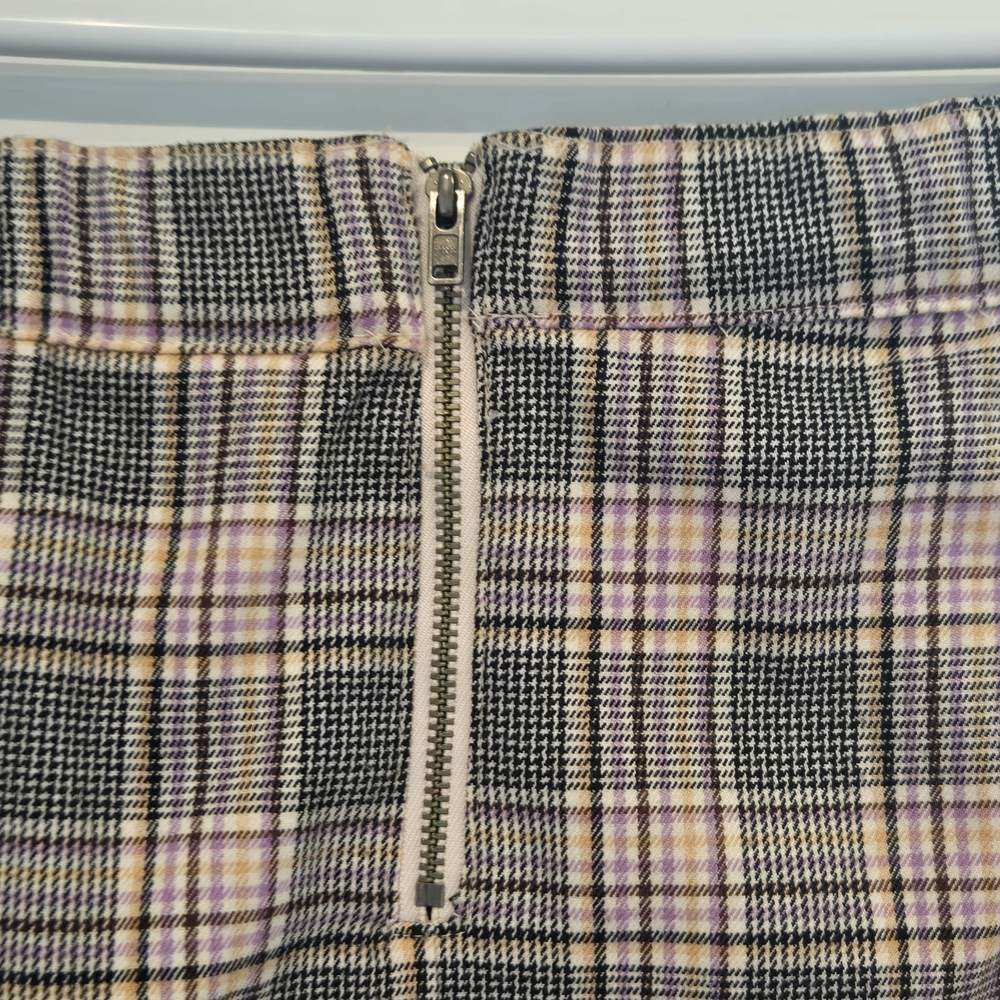 Colorful Planet Plaid Wrap Skort Mini Pink Gray Black | Size 14/16 (XL) - Picture 5 of 5